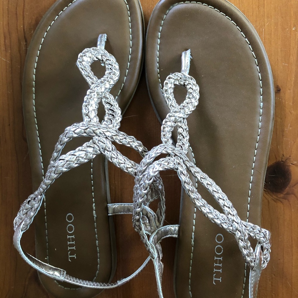 TIHOO Size 7 Rose Gold Flat Sandal